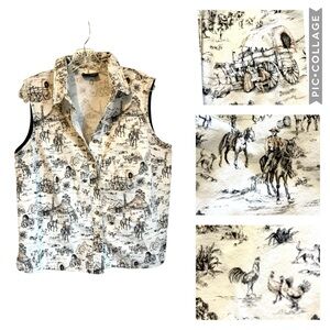 Rough Rider Rodeo Button Front 100% Cotton Shirt XL